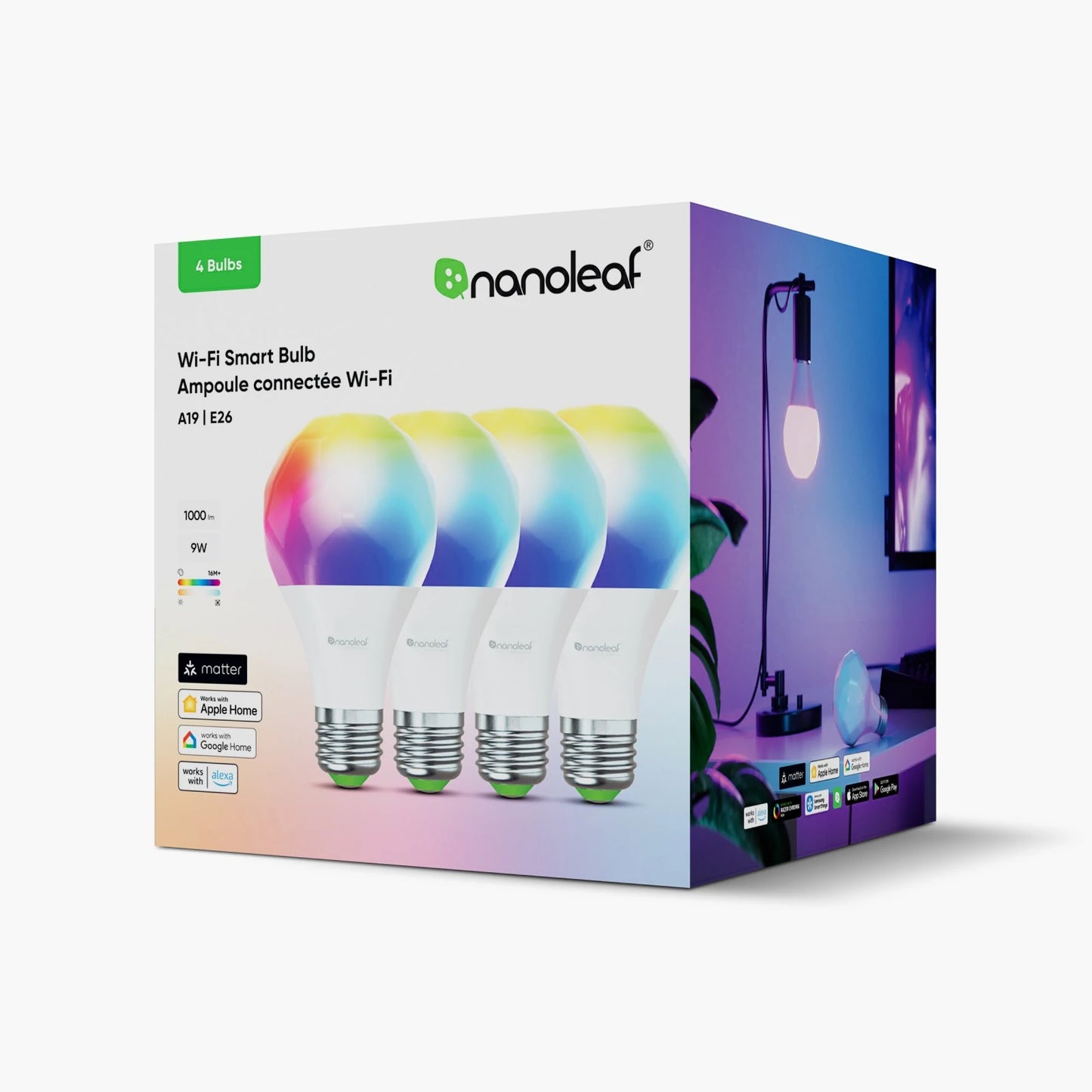 Nanoleaf Matter WIFI E27 Smart Bulbs