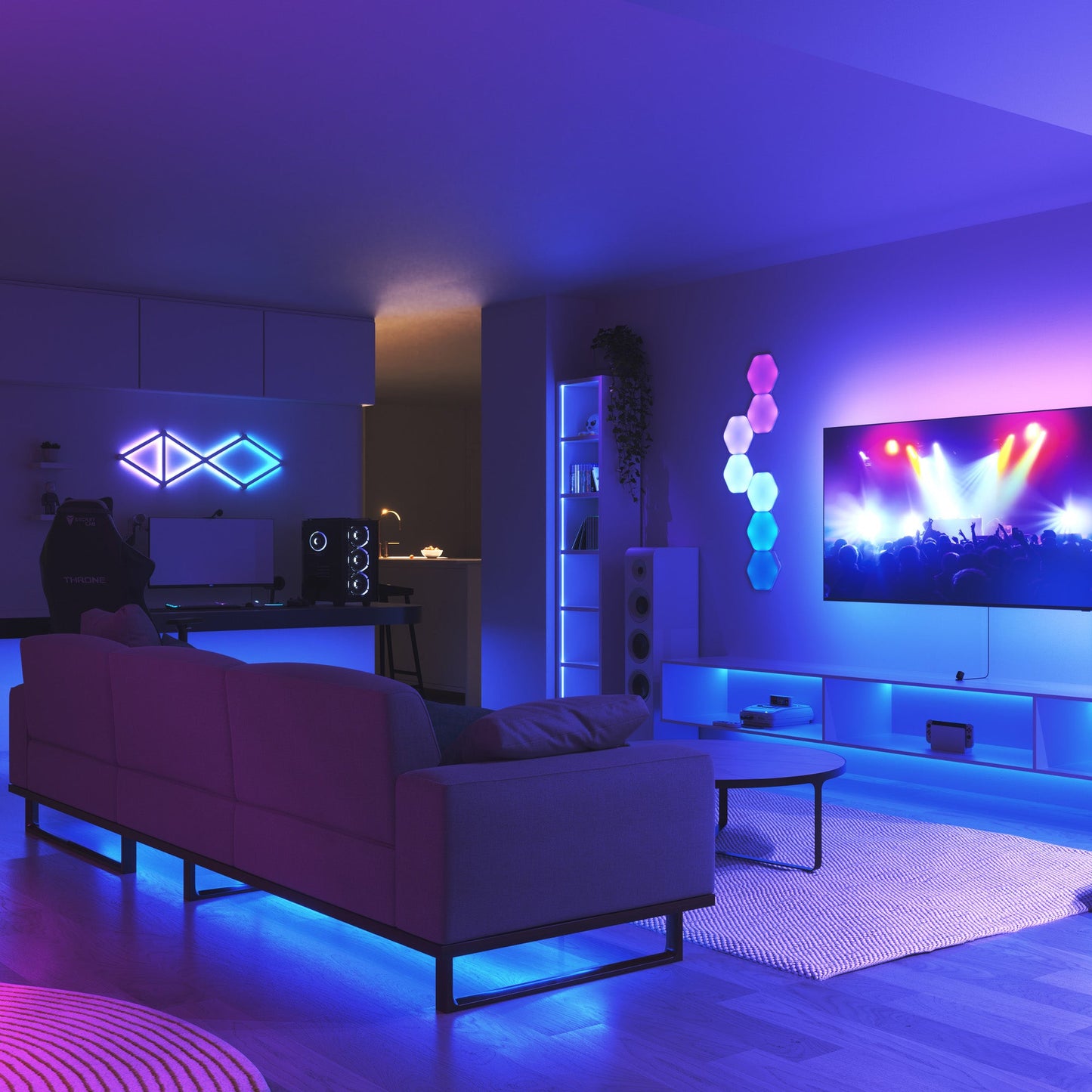 Nanoleaf 4D Screen Mirror + Lightstrip Kit (up to 85")(Length of Strip: 5.2M)