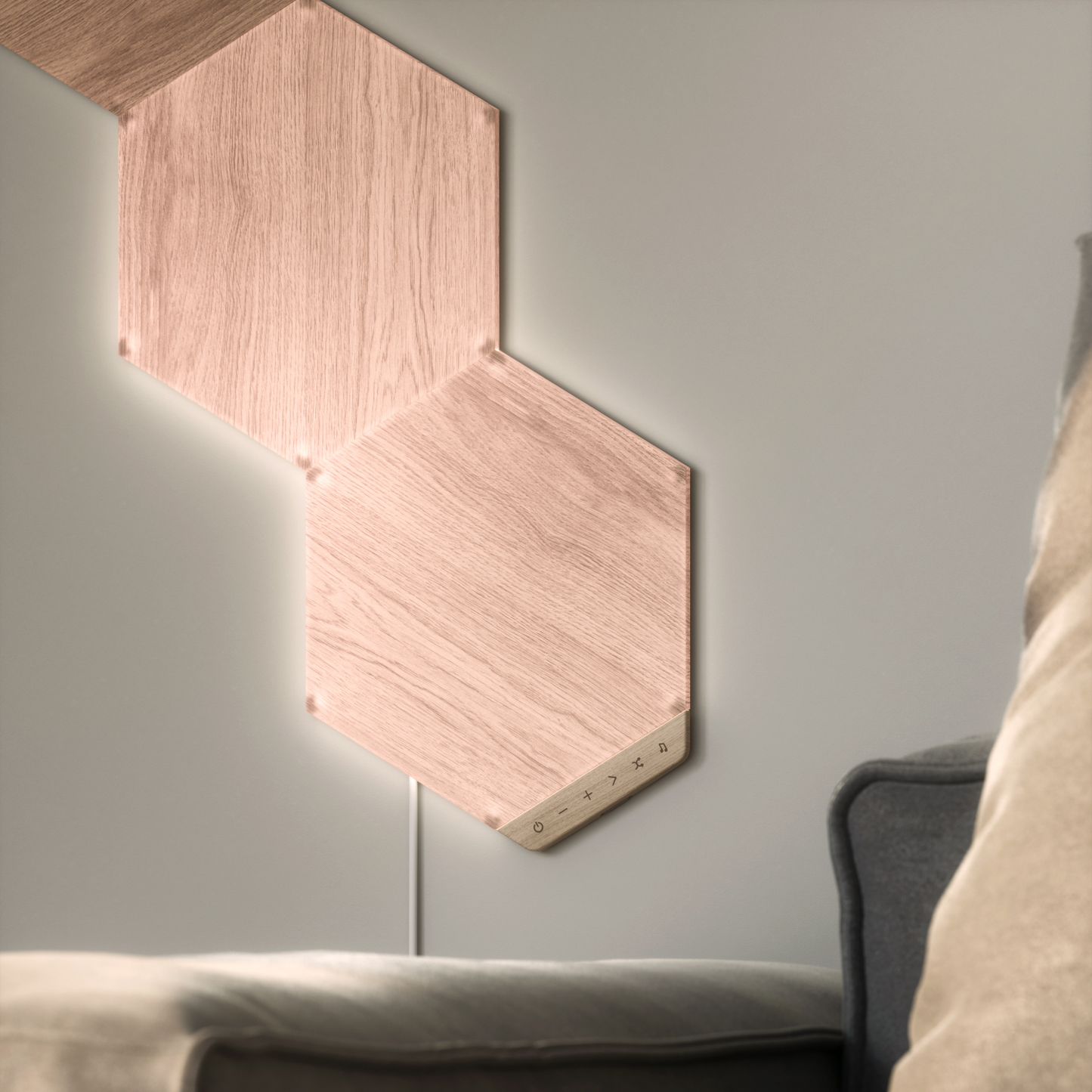 Nanoleaf Elements Wood Look Expansion Pack (3 Panels)