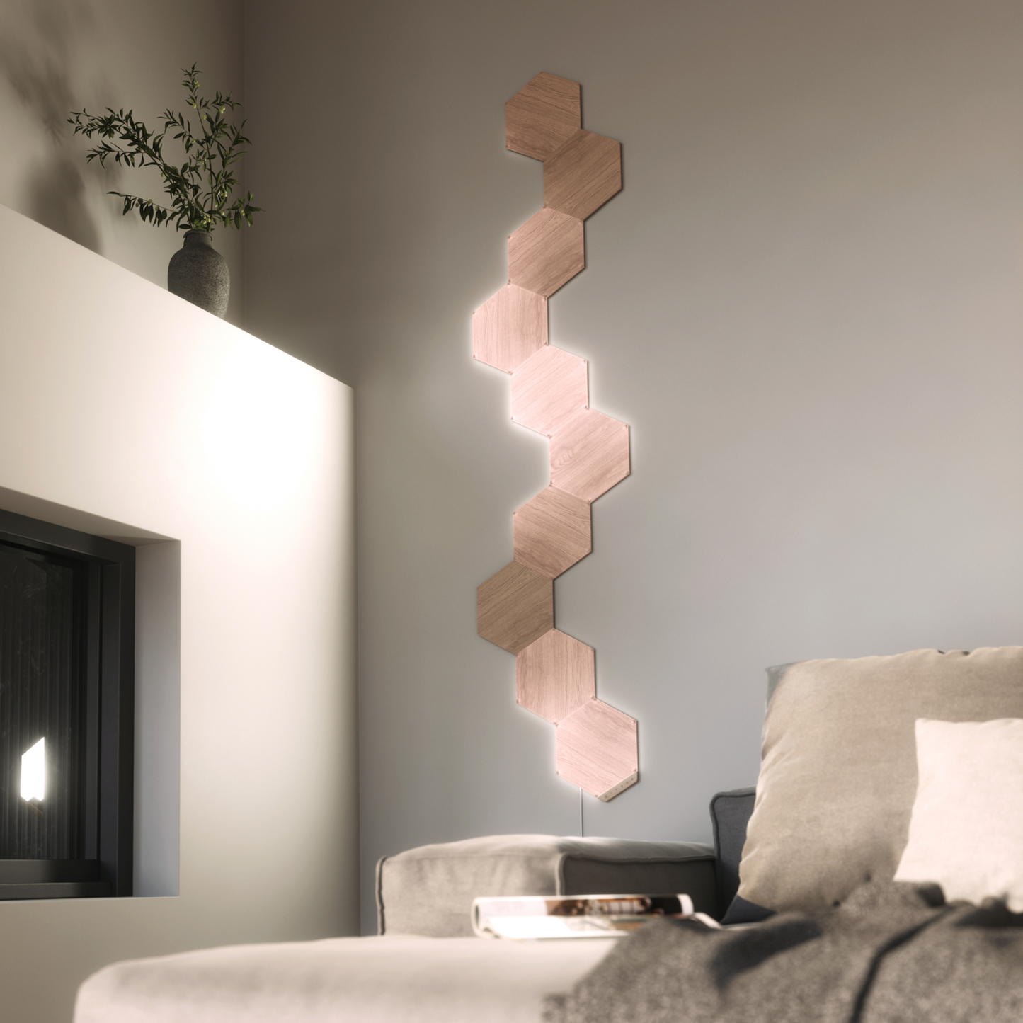 Nanoleaf Elements Wood Look Expansion Pack (3 Panels)