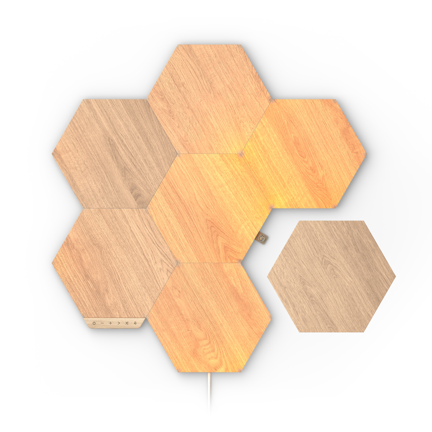 Nanoleaf Elements Wood Look Starter Kit (7 Panels)
