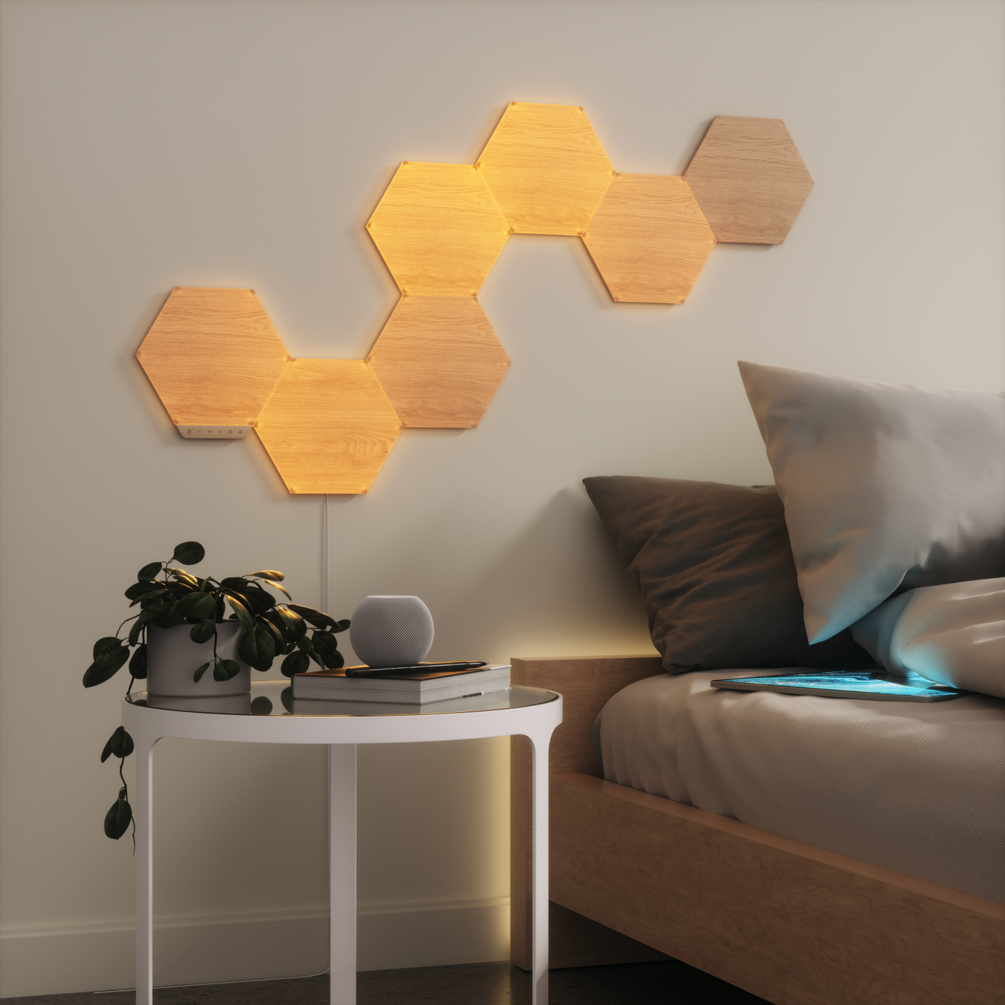 Nanoleaf Elements Wood Look Starter Kit (7 Panels)