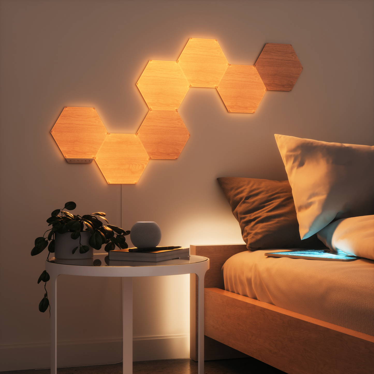 Nanoleaf Elements Wood Look Starter Kit (7 Panels)