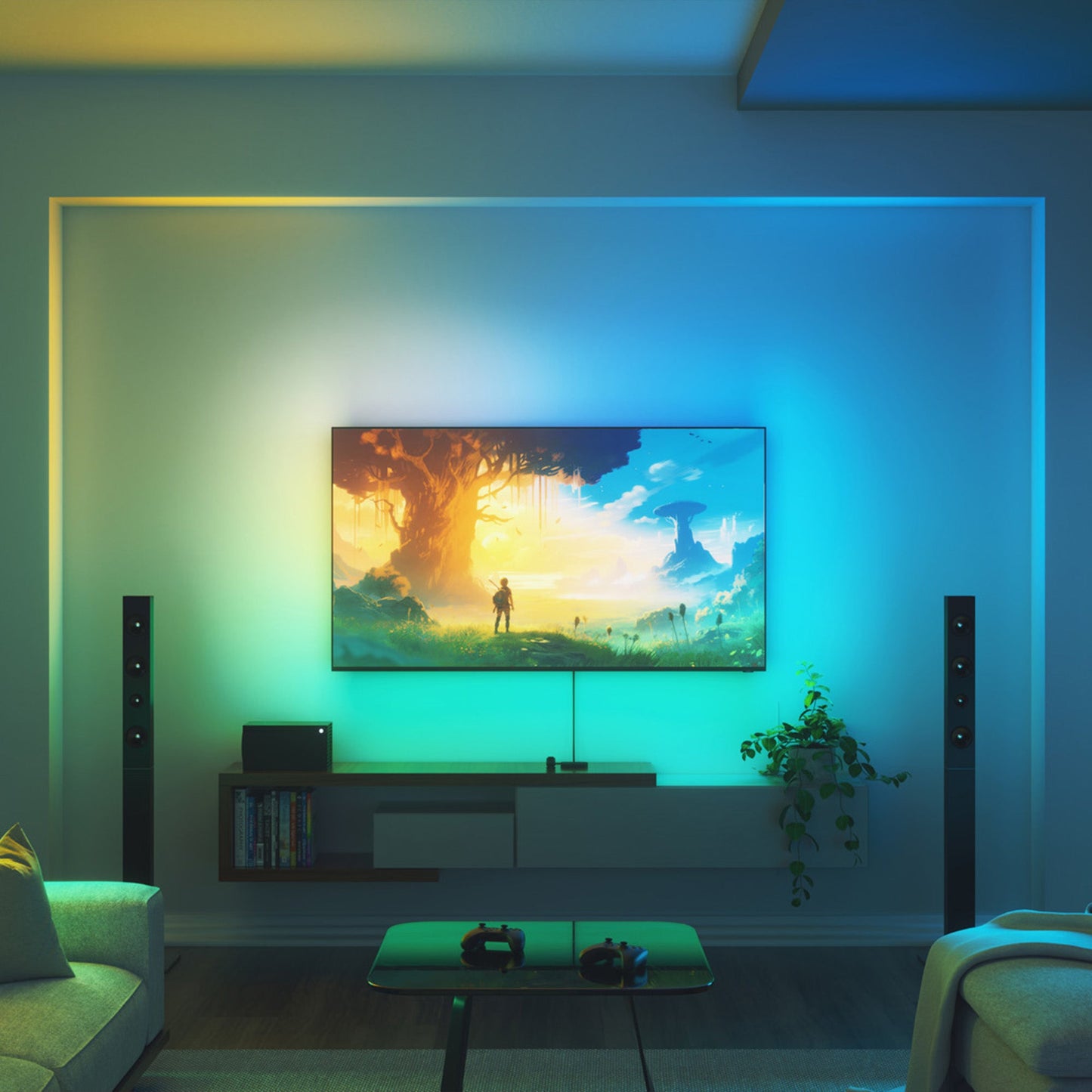 Nanoleaf 4D Screen Mirror + Lightstrip Kit (up to 85")(Length of Strip: 5.2M)