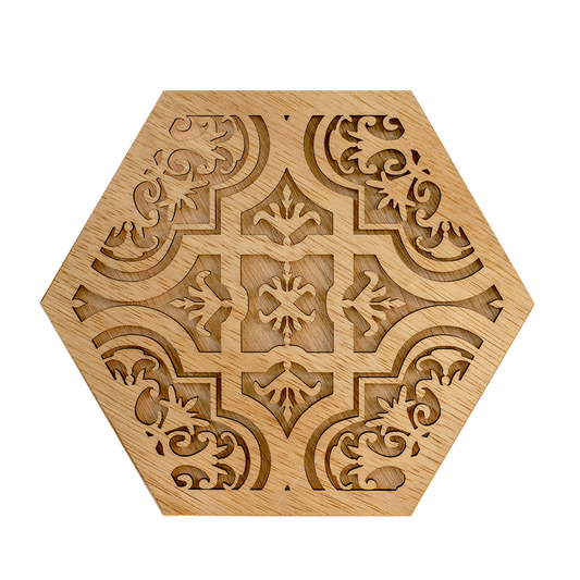 Floral Tile B (Hexagons)