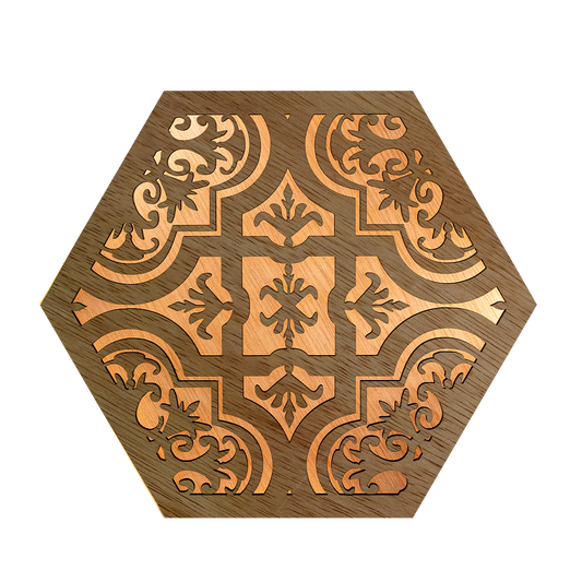 Floral Tile B (Hexagons)