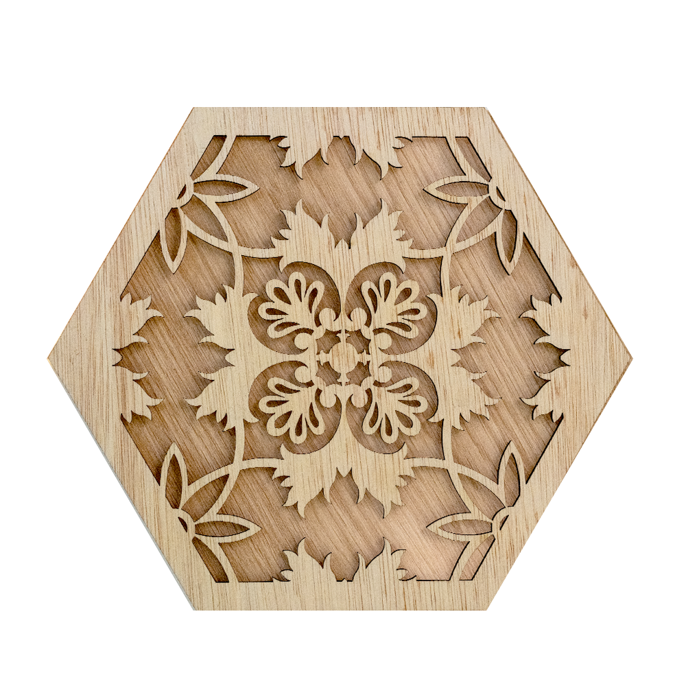 Floral Tile A (Hexagons)