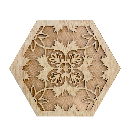 Floral Tile A (Hexagons)