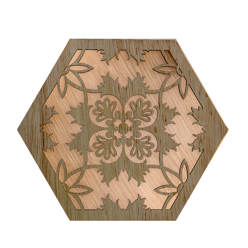 Floral Tile A (Hexagons)