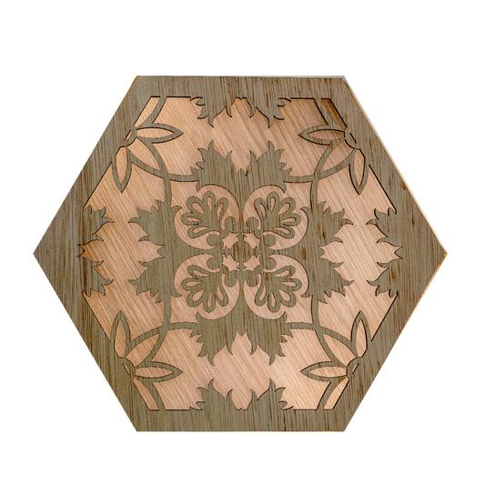 Floral Tile A (Hexagons)