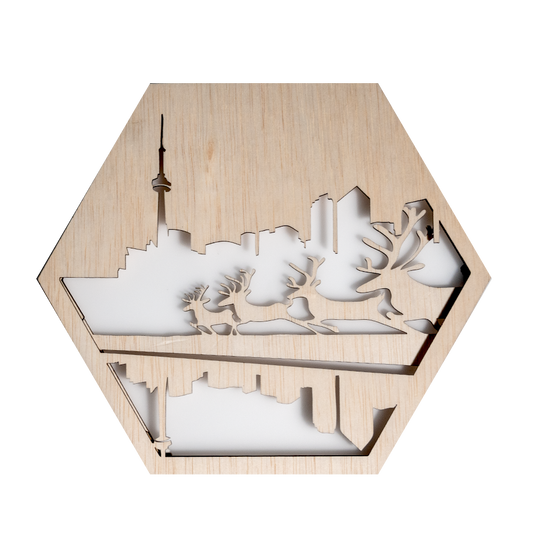 Toronto Skyline Reindeer Gallop