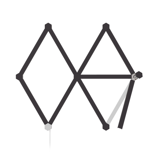 Nanoleaf Lines Skins Matte Black (9 Pieces)