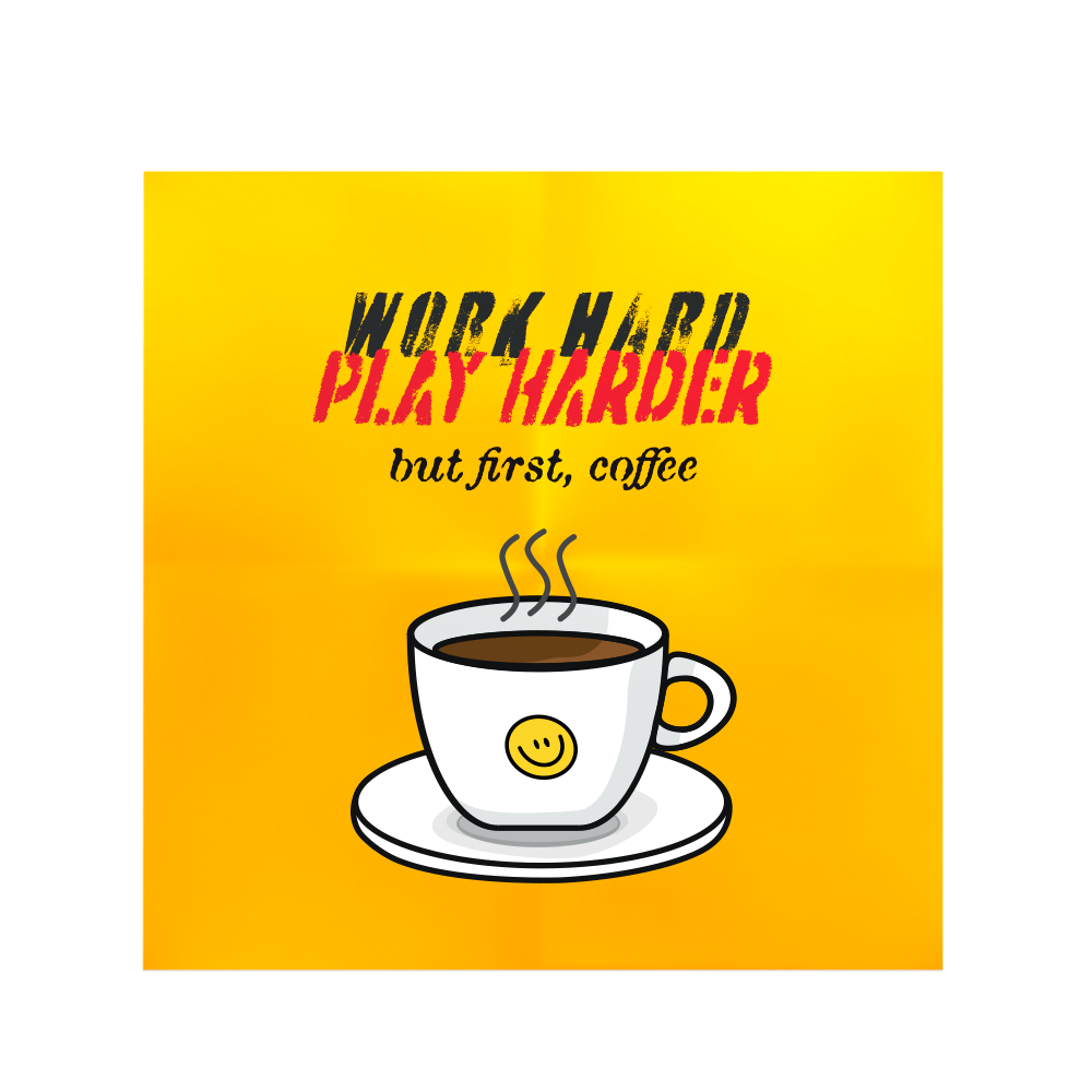 But First, Coffee (Square Sticker)