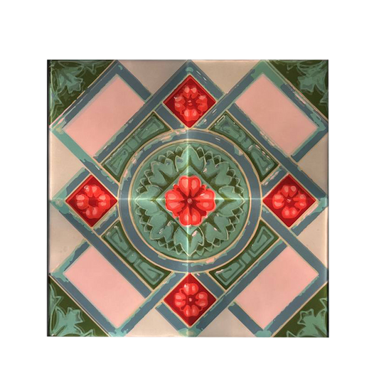 Peranakan: Red Clover Tile