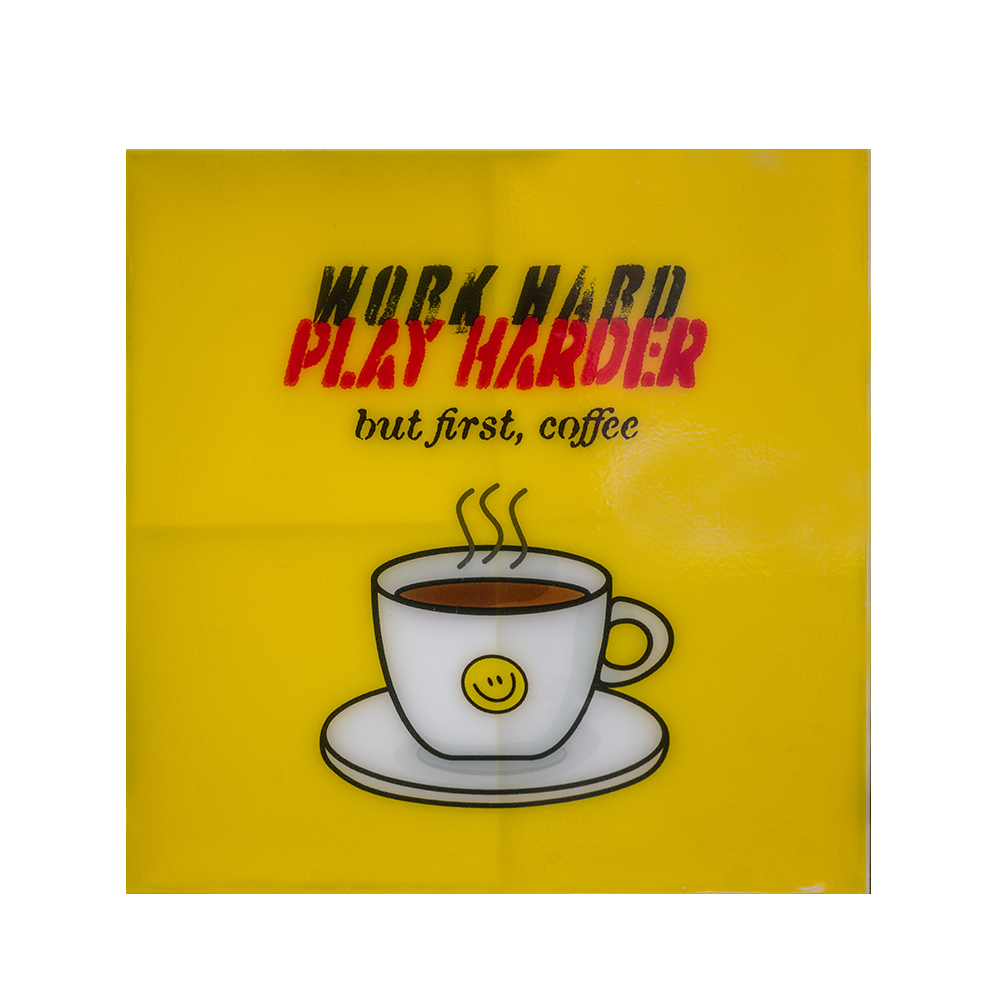 But First, Coffee (Square Sticker)