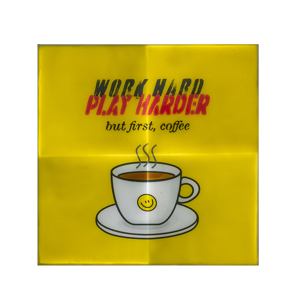 But First, Coffee (Square Sticker)