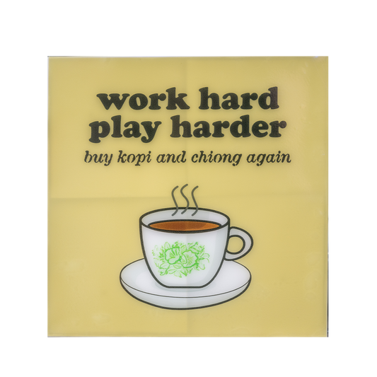 But First, Kopi (Square Sticker)