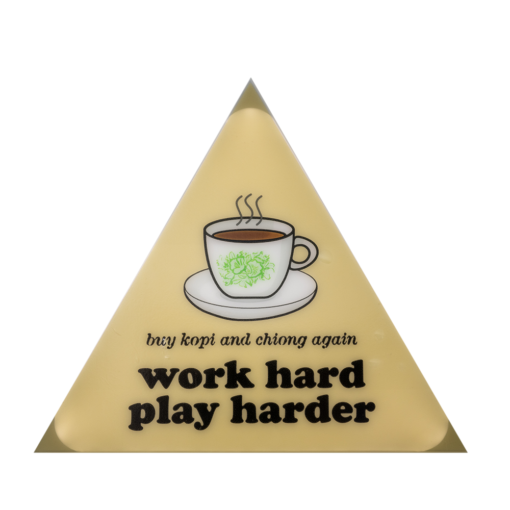 But First, Kopi (Triangles) Sticker