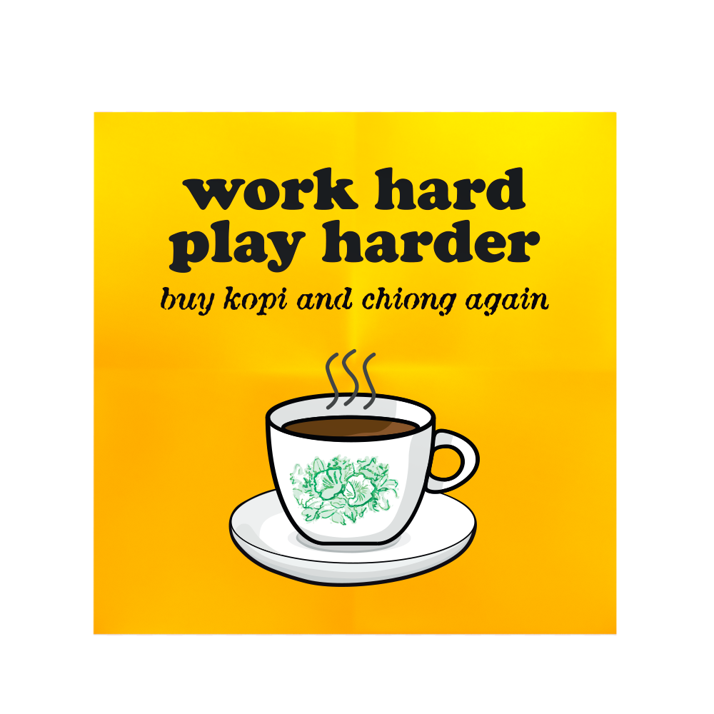 But First, Kopi (Square Sticker)