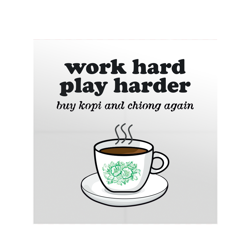 But First, Kopi (Square Sticker)