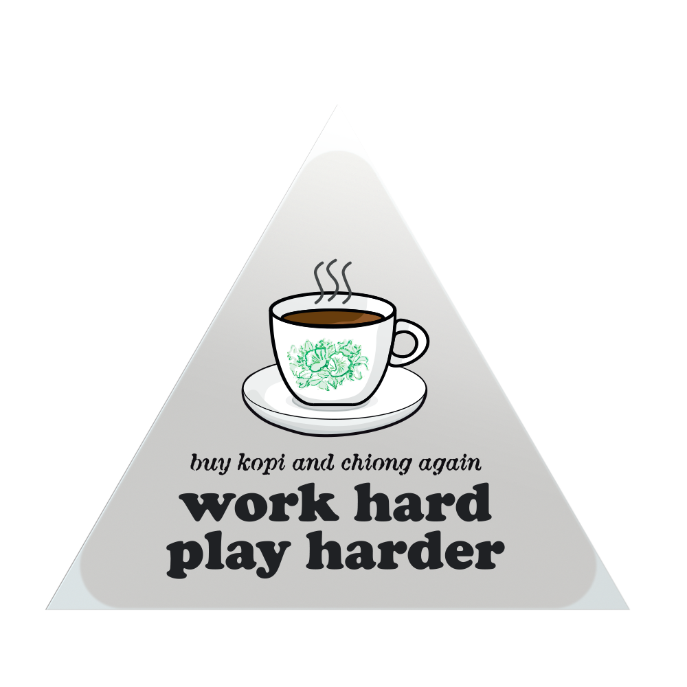But First, Kopi (Triangles) Sticker