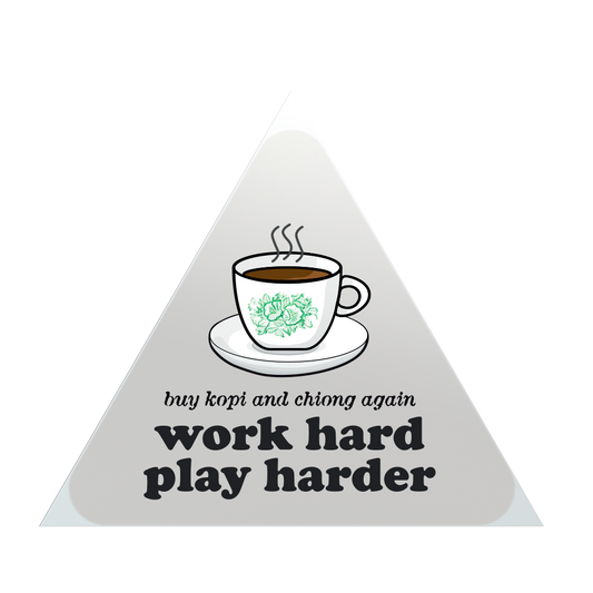 But First, Kopi (Triangles) Sticker
