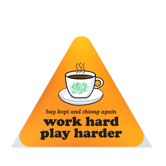 But First, Kopi (Triangles) Sticker