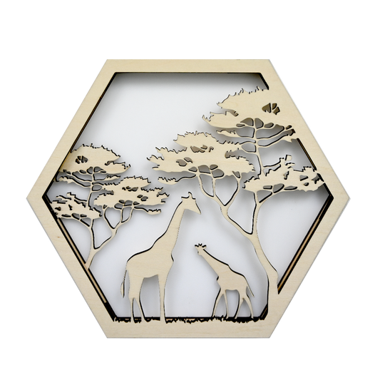 The Giraffes in Safari