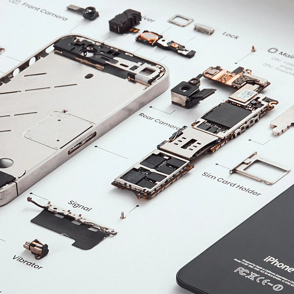 Deconstructed iPhone 4 Framed Artwork