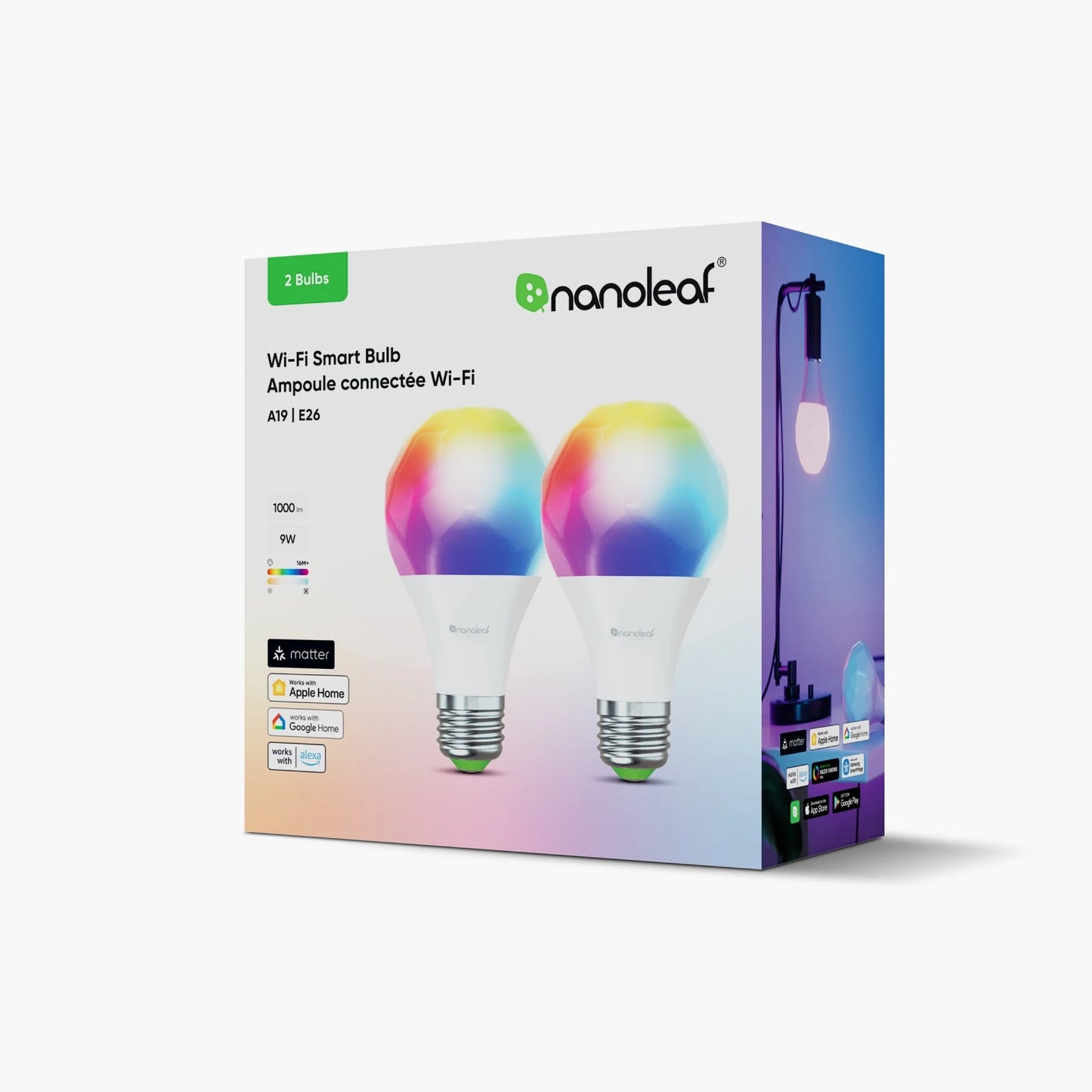 Nanoleaf Matter WIFI E27 Smart Bulbs
