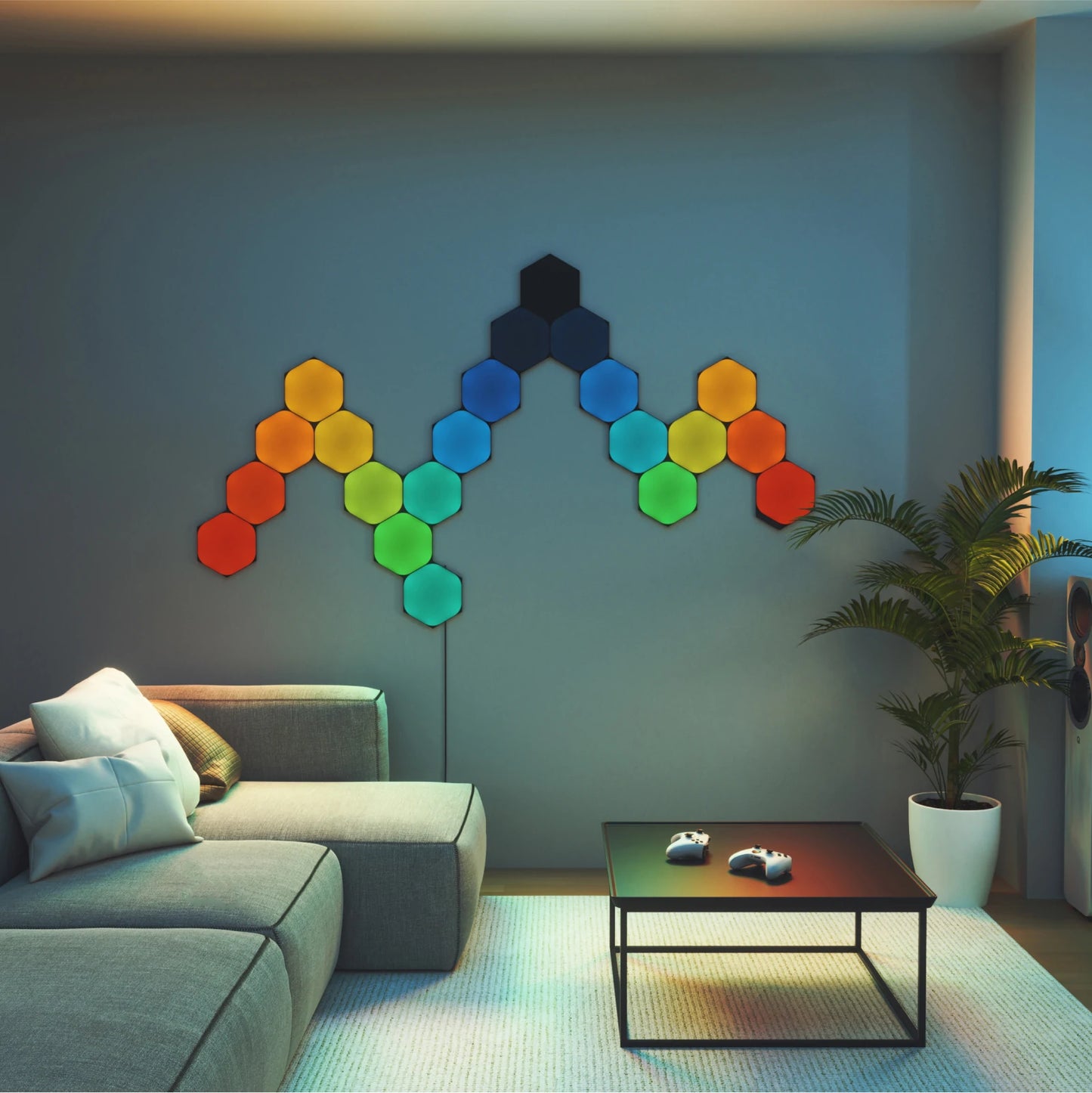 Nanoleaf Shapes Ultra Black Hexagons Expansion Pack (3 Panels)