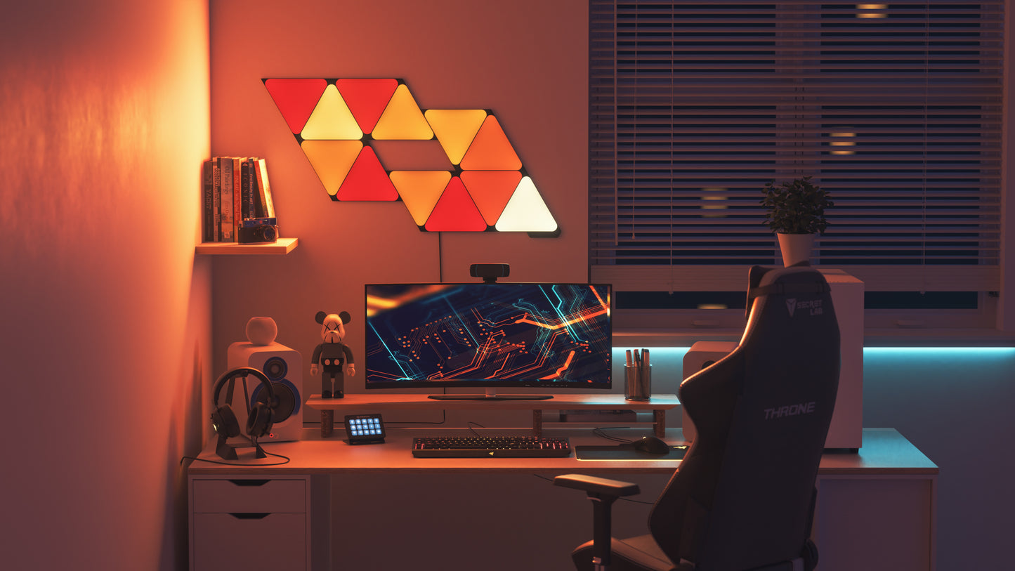 Nanoleaf Shapes Ultra Black Triangles Starter Kit (9 Panels)