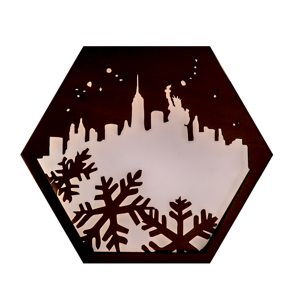 NYC Skyline's First Snow