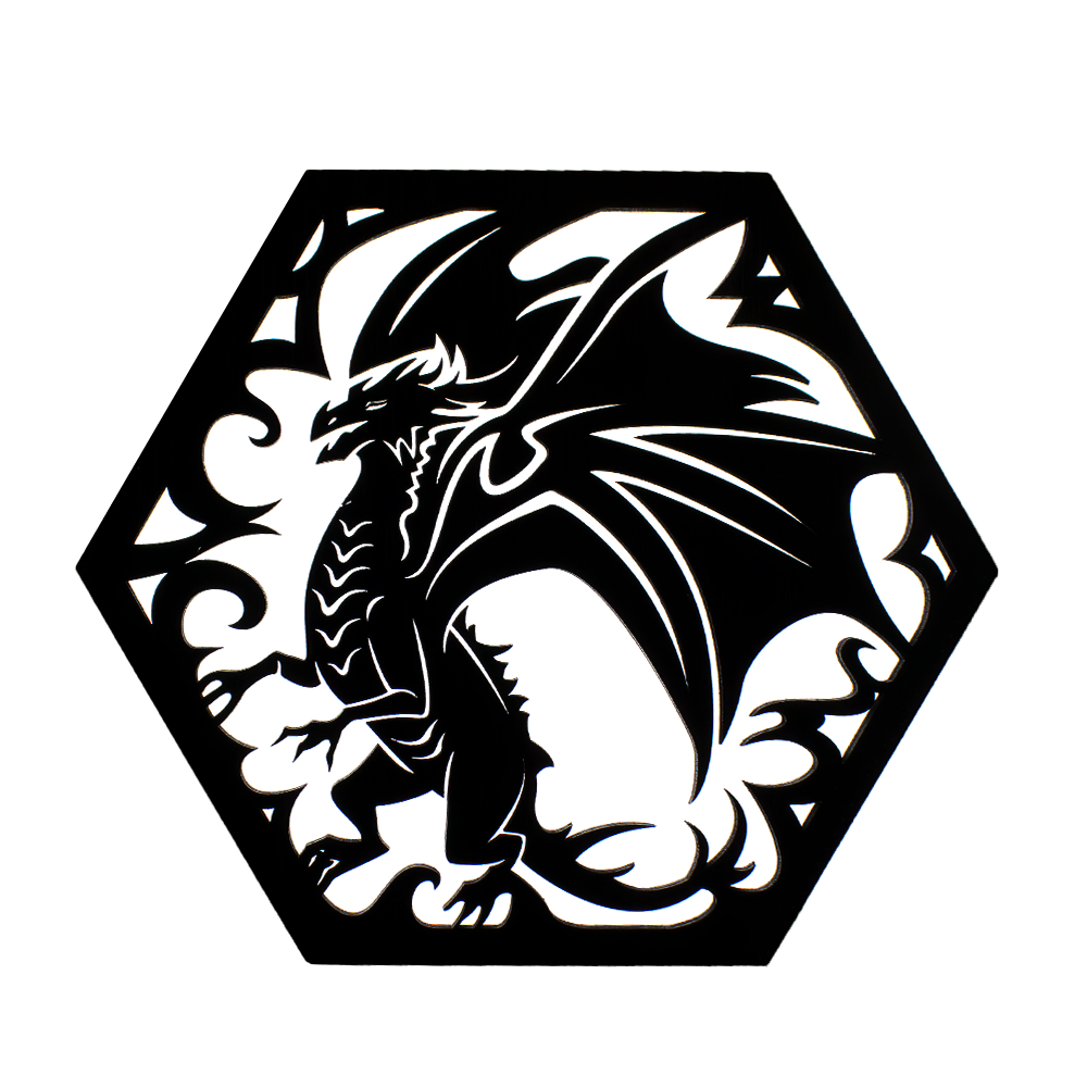 Mythical Creatures: Dragons (III) (Hexagons)