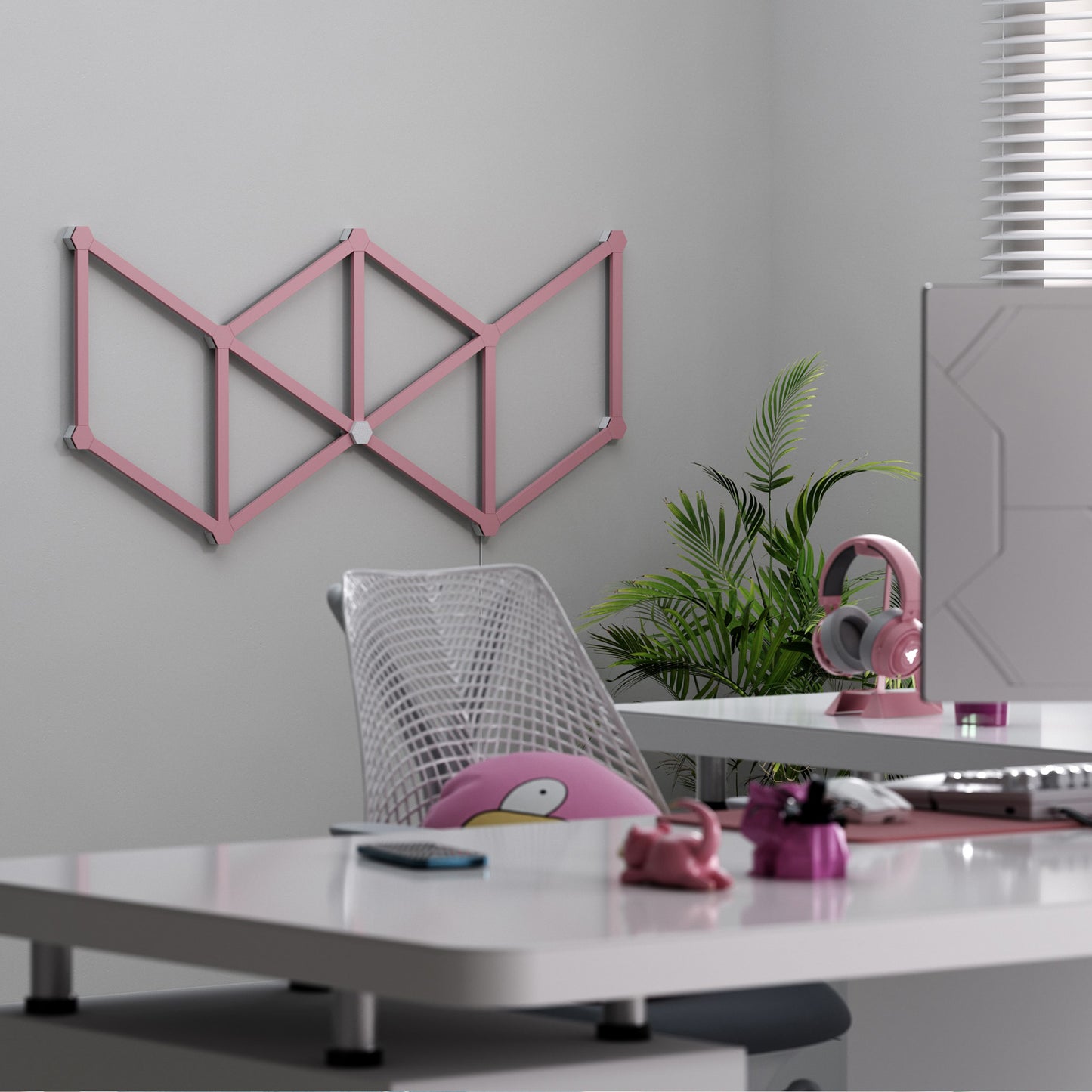 Nanoleaf Lines Skins Matte Pink (9 Pieces)