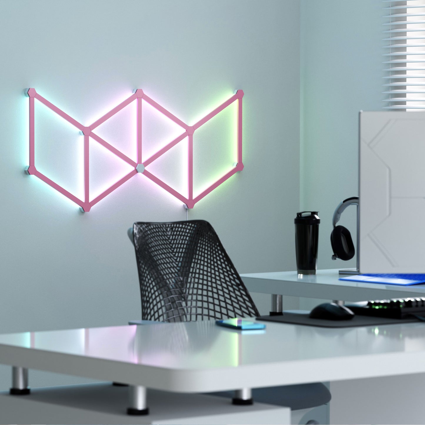 Nanoleaf Lines Skins Matte Pink (9 Pieces)