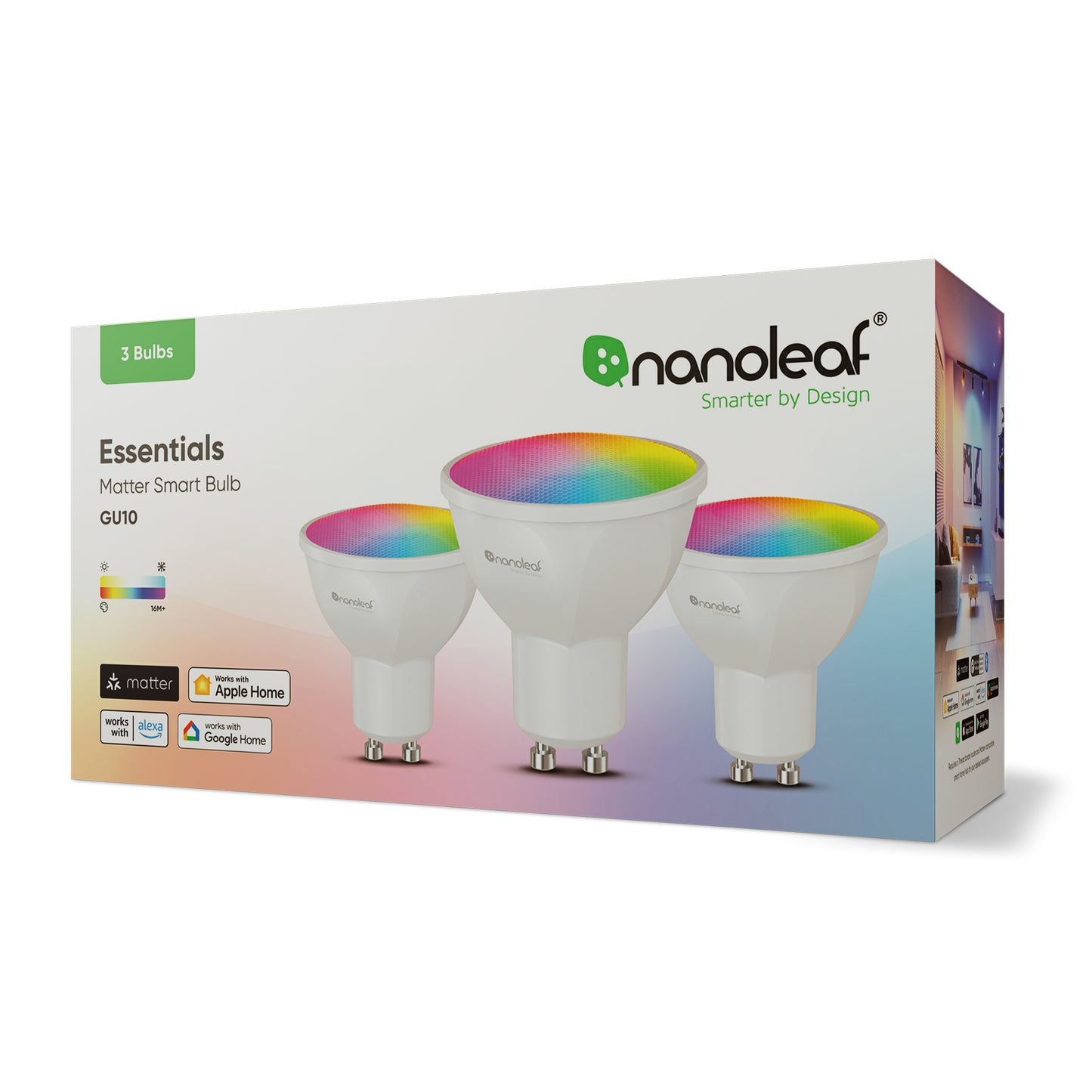 Nanoleaf Matter Smart GU10 Bulb (Pack of 3)