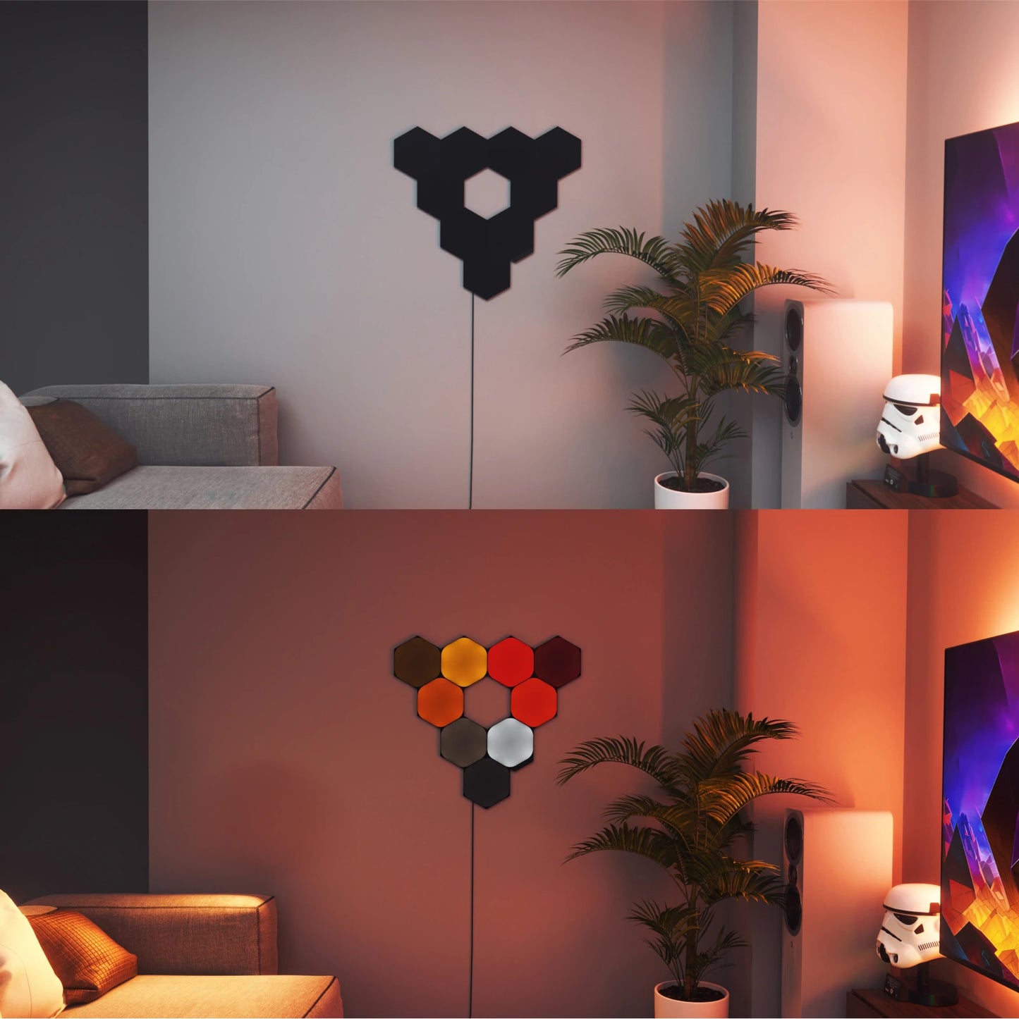 Nanoleaf Shapes Ultra Black Hexagons Expansion Pack (3 Panels)