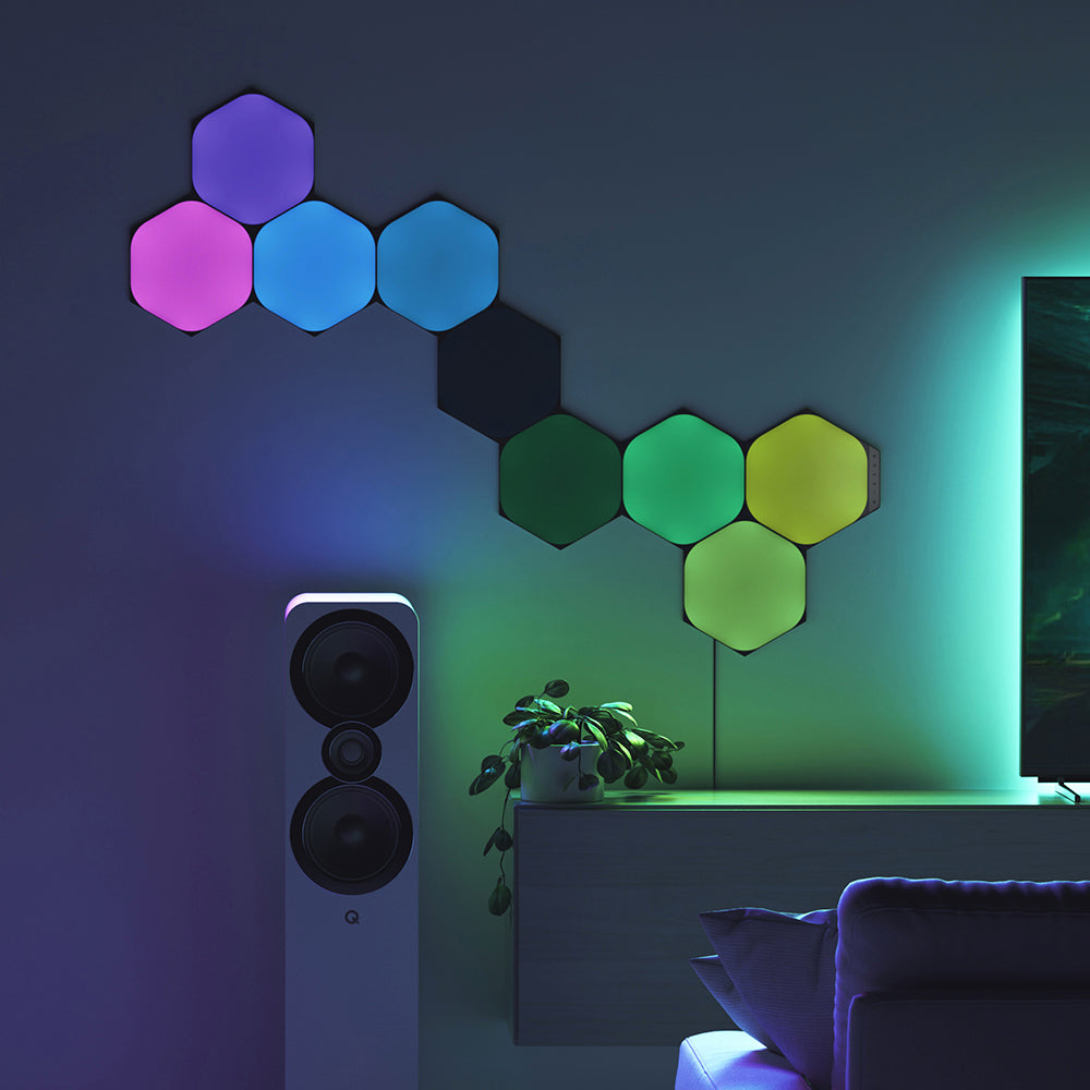 Nanoleaf Shapes Ultra Black Hexagons Starter Kit (9 Panels)