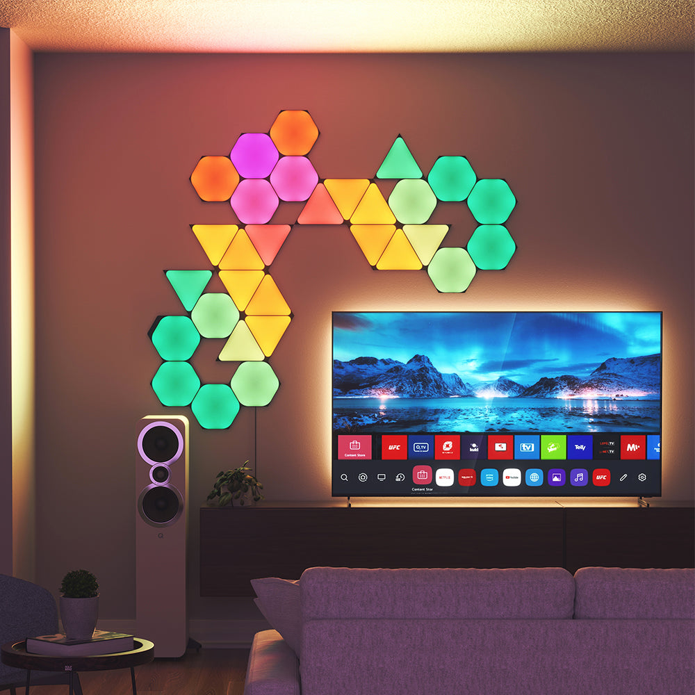 Nanoleaf Shapes Ultra Black Hexagons Starter Kit (9 Panels)