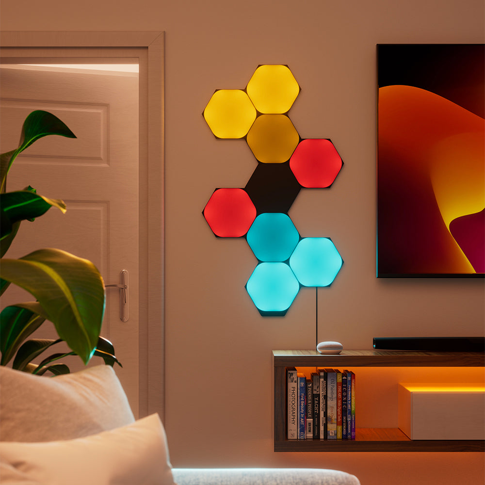 Nanoleaf Shapes Ultra Black Hexagons Starter Kit (9 Panels)