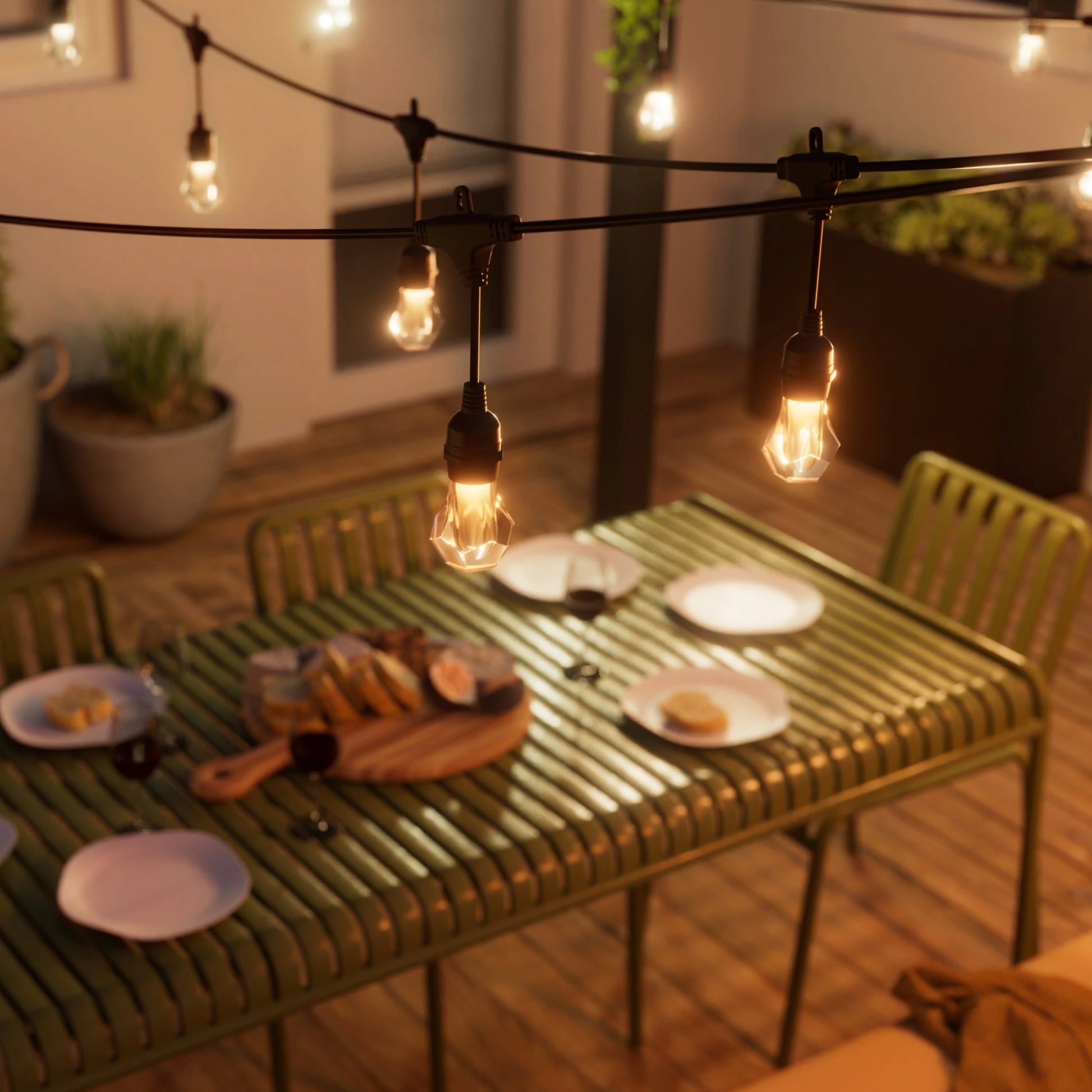 Nanoleaf Matter Smart Multicolour Outdoor String Lights Smarter Kit ...
